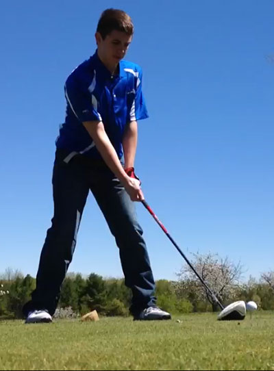 Picture of me golfing