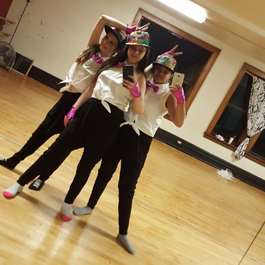 me and friends at dance