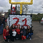 Friends at homecoming picture.