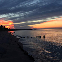 Sunset at the Huron Mountain Club.