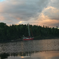 The boat, Amicus II, I spent two weeks on during the summer of 2017.