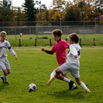 Soccer against Iron Mountain