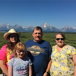 my family in mountains