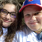 anthony and i at a cubs game